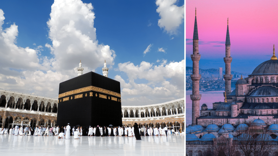 Kaaba in Makkah und Istanbul
