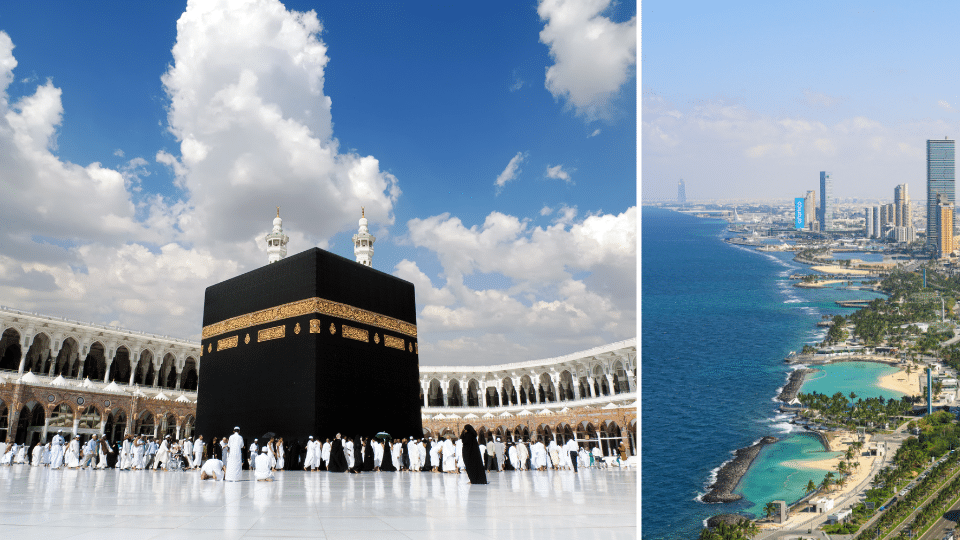 Kaaba in Makkah und Jeddah Corniche